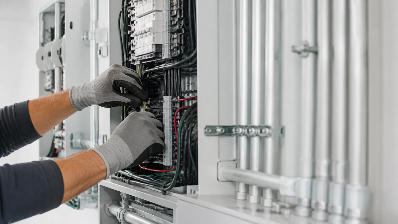 Electrical panel wiring and circuit service work